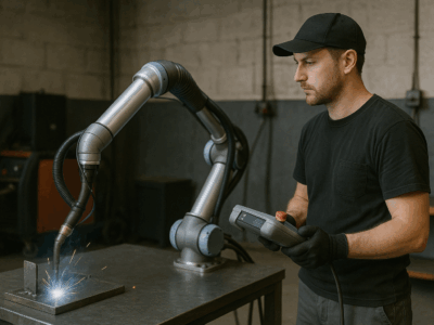 Operator robota spawalniczego Cobot