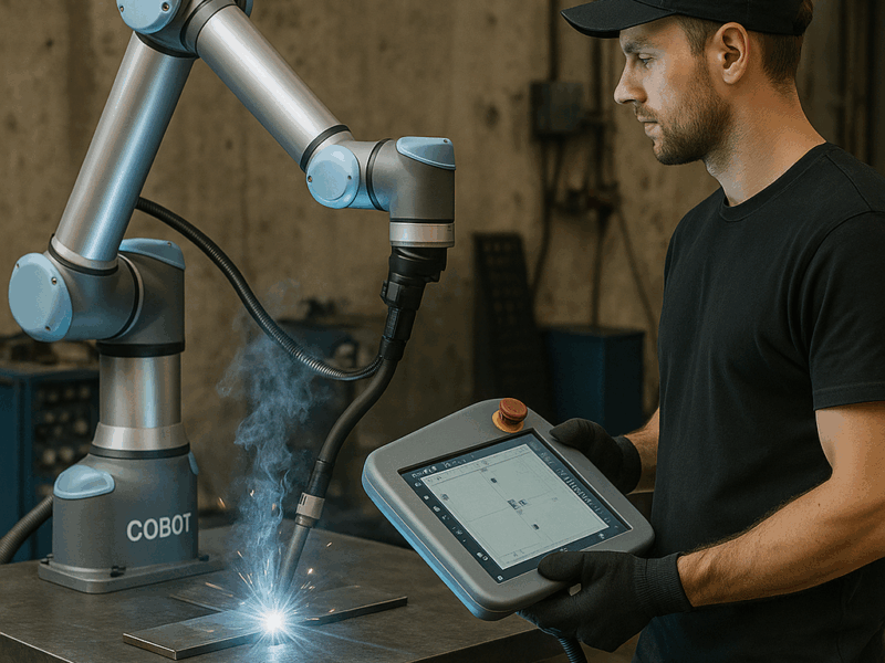 Operator robota spawalniczego Cobot